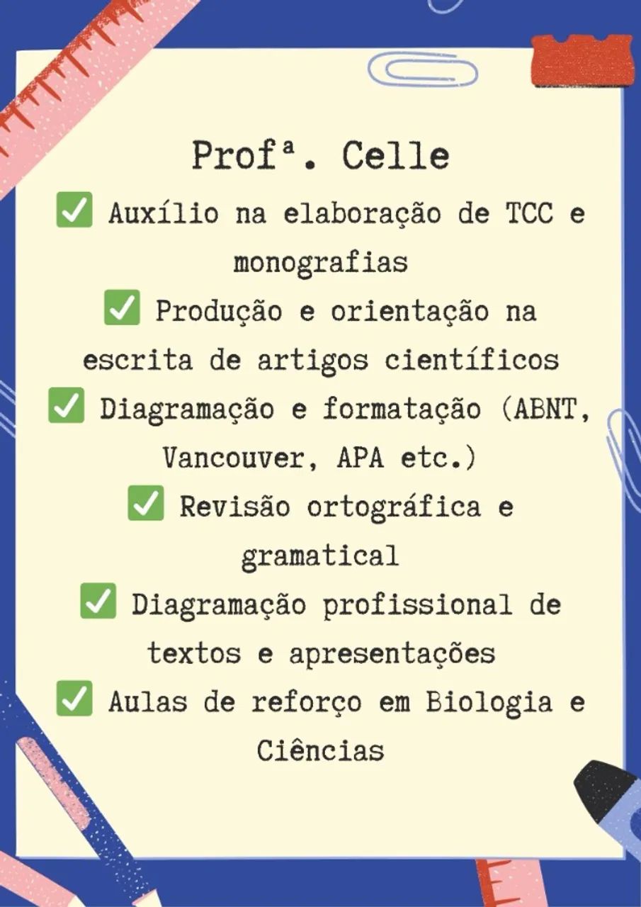 Personal Orientadora de TCC - Auxílio em TCC, Artigos Científicos e Formatação ABNT 