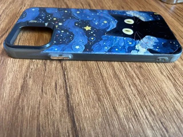 capinha IPhone 12 gato van gogh - Foto 3