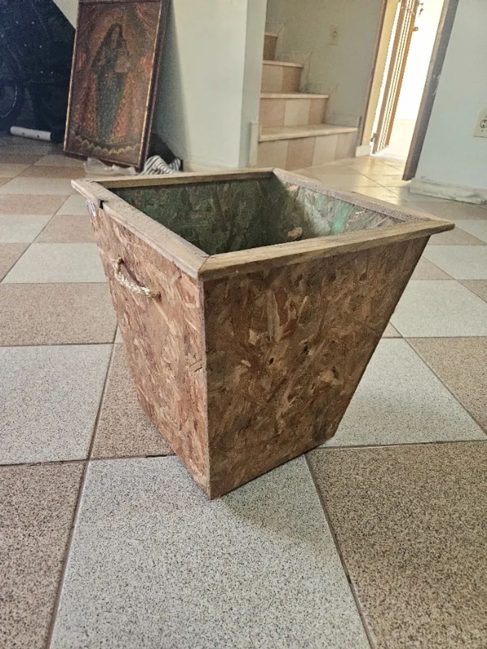 vaso / cachepot de madeira