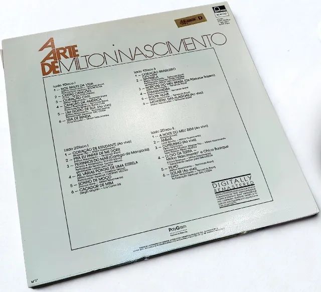 Disco de Vinil (LP) Milton Nascimento - A Arte de Milton Nascimento (1984) - Foto 2