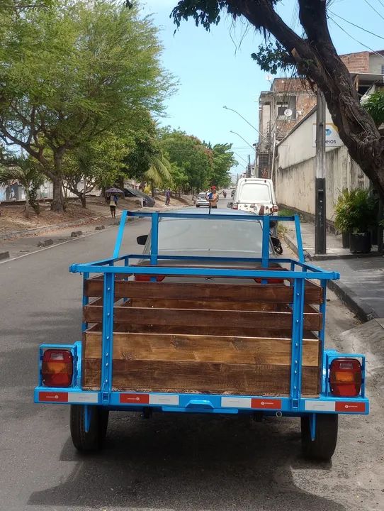 Carreta de madeira para transporte - Foto 2