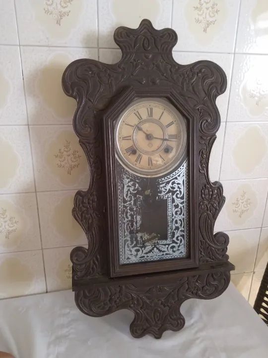 ANTIGO RELÓGIO DE PAREDE - ANSONIA CLOCK