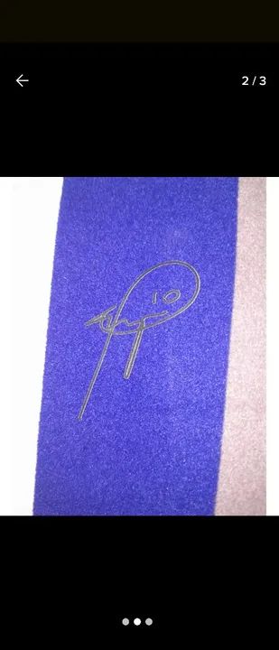 Camisa Itália Copa Mundo 1994 #10 Baggio Autografada Certificada  - Foto 2