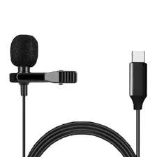 Microfone de lapela Tipo C para Celular PC Vídeo Conferência Youtube - Foto 2