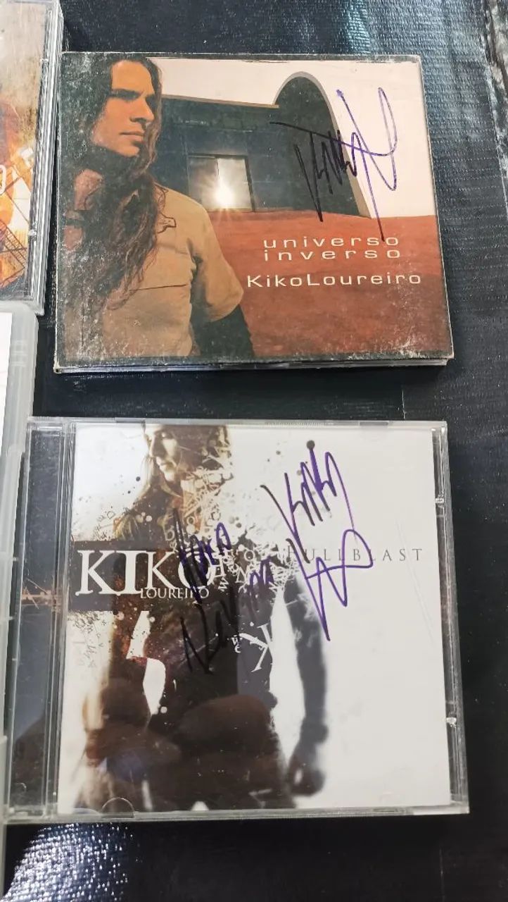Cds e dvd Kiko Loureiro autografados - Foto 4