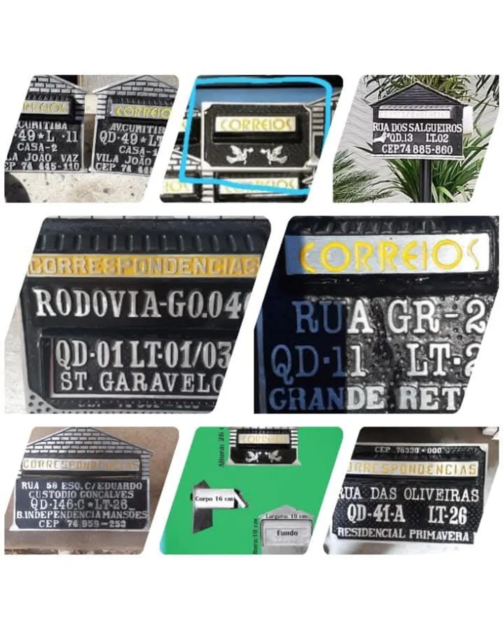 Placas /cx de correios  - Foto 4