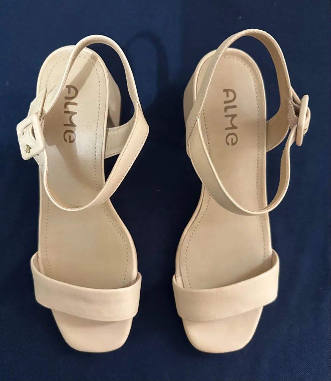 Sandália ALME Bege - Elegância e Conforto | TAM 34