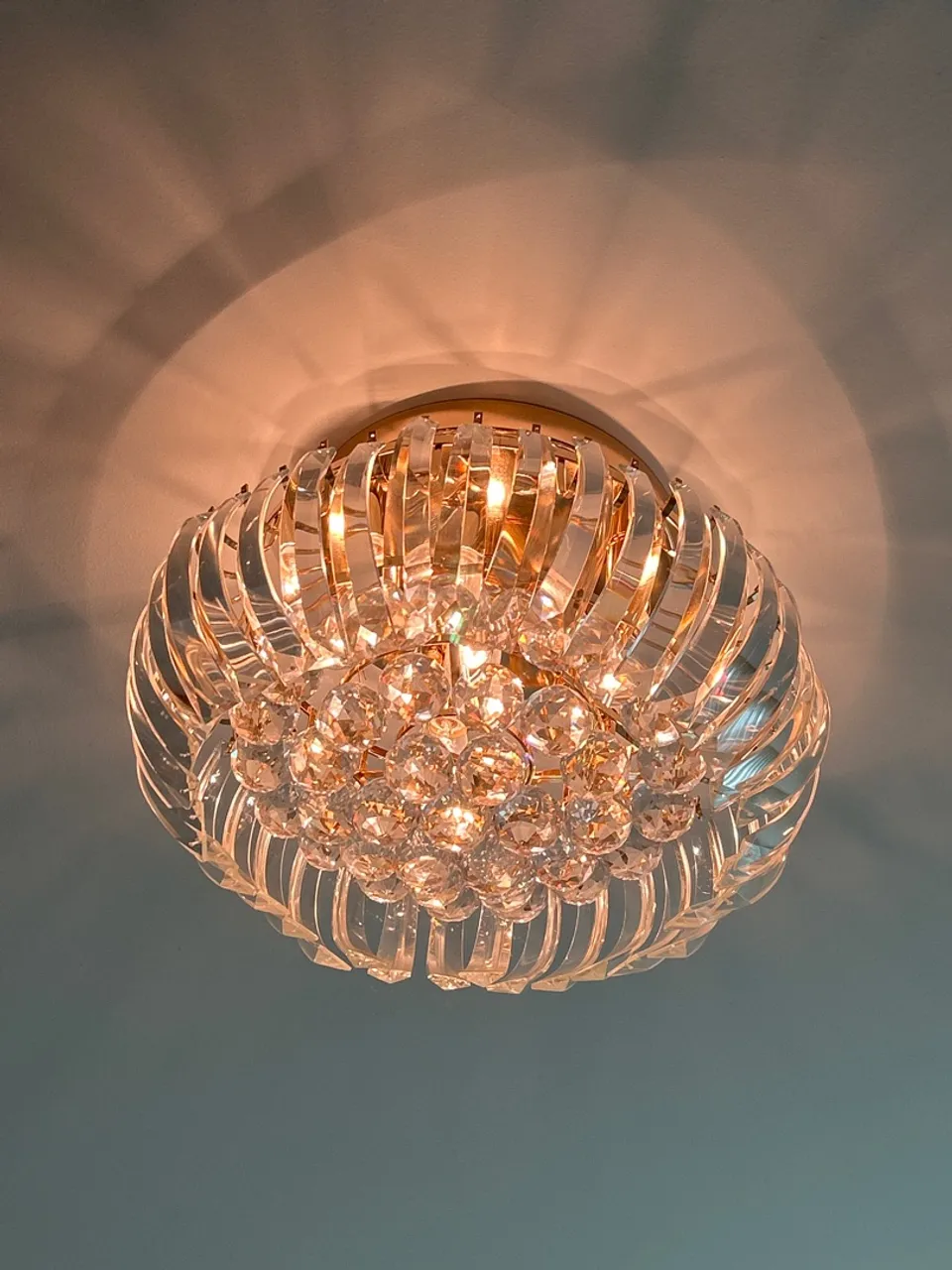 Lustre de Cristal Elegante para Iluminação