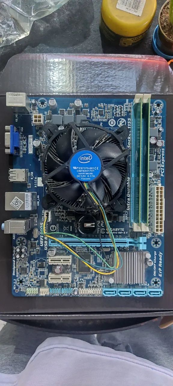 I3 3250 + Gigabyte H61M-S1 + 8gb ram