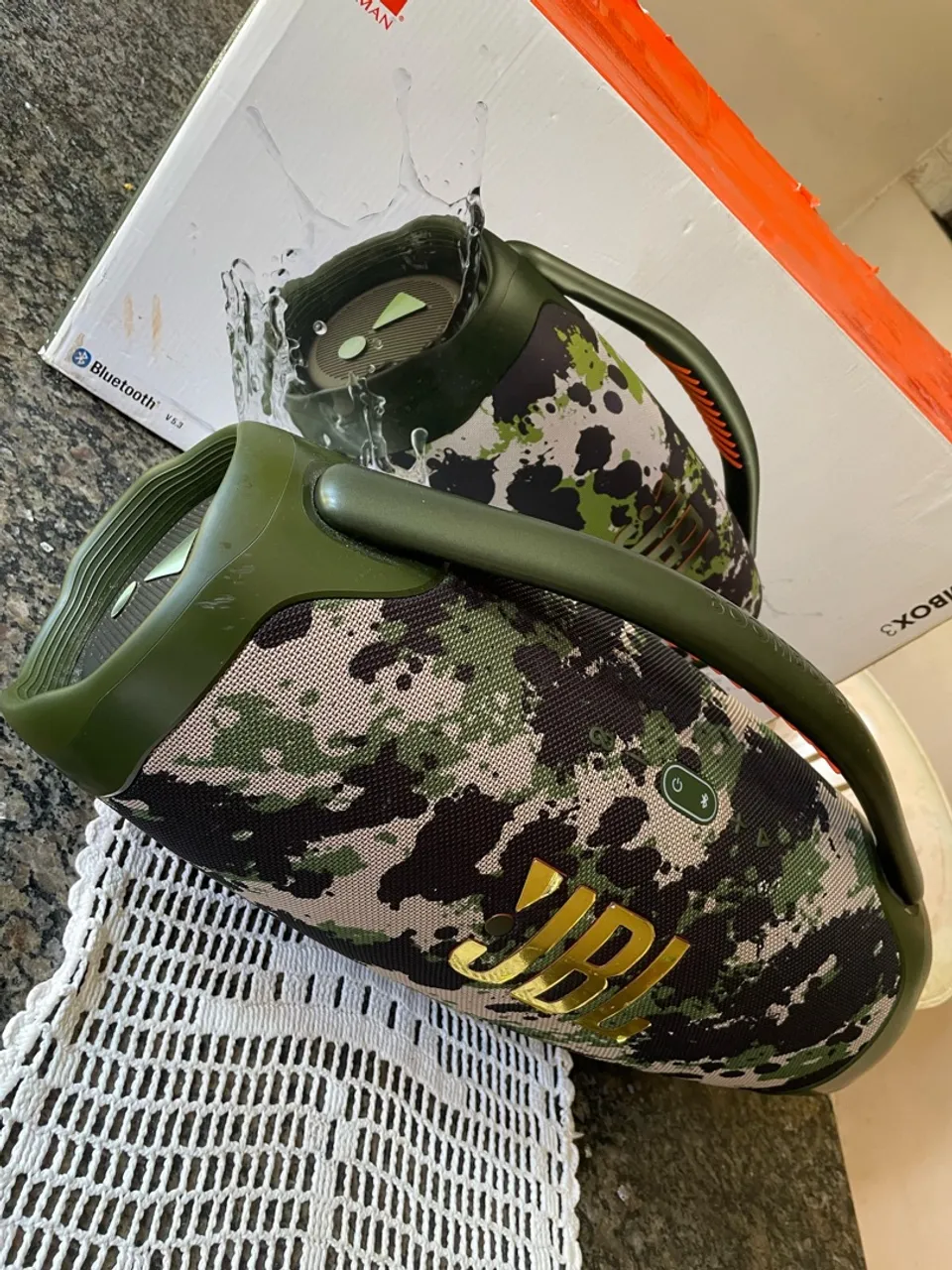Caixa de Som JBL Boombox 3 Camuflada Bluetooth