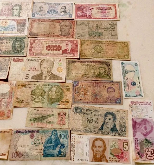 Coleção com 37 cédulas estrangeiras - 27 países diferentes - Foto 4