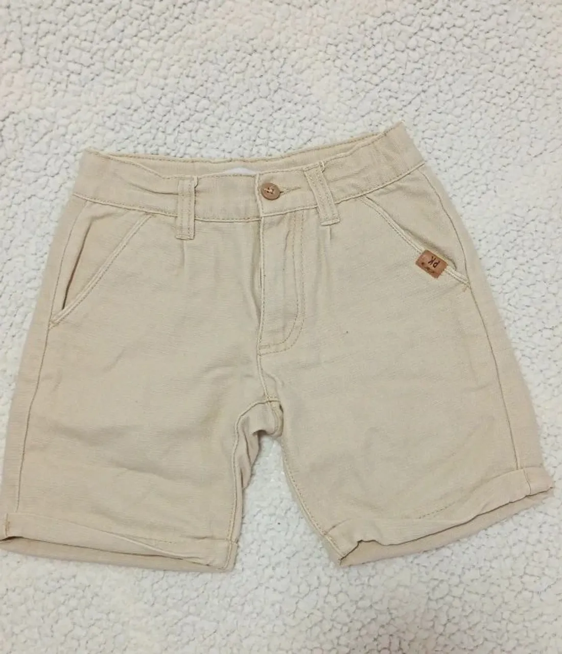 Shorts Infantil Bege - Perfeito para o Verão!