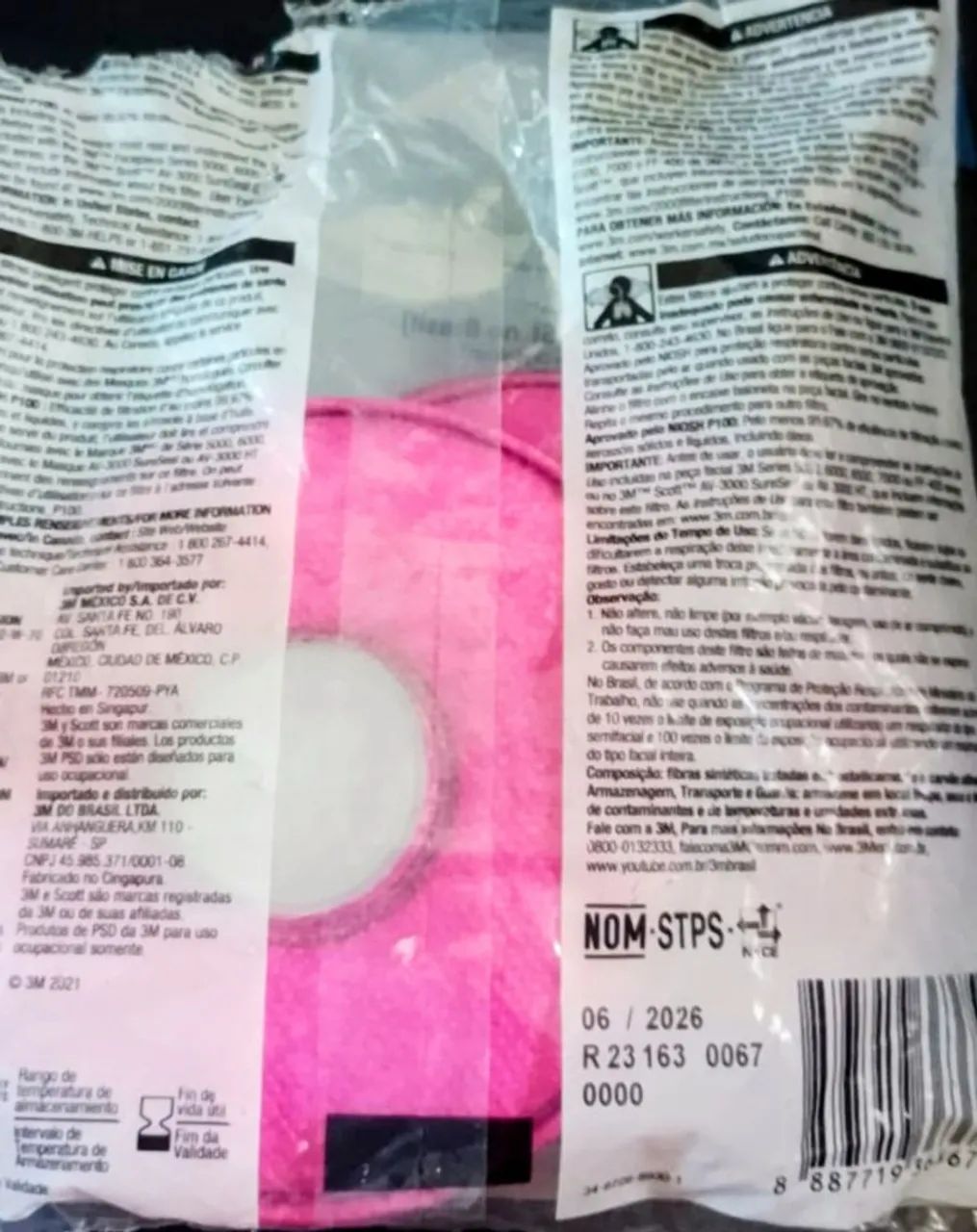 Filtro P100 para Máscara de Proteção 3M, LEIA O ANÚNCIO  - Foto 3