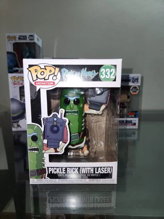 Funko pop Pickle rick com laser 332  - Foto 2