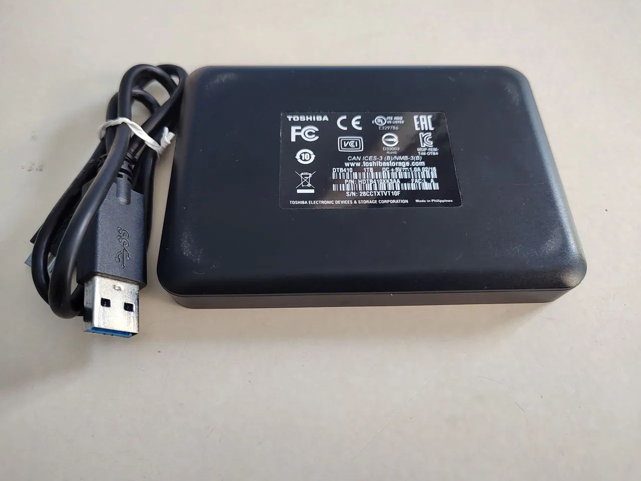HD Externo Toshiba 1TB - Cabo USB 3.0 - 100 % Saudável  - Foto 4