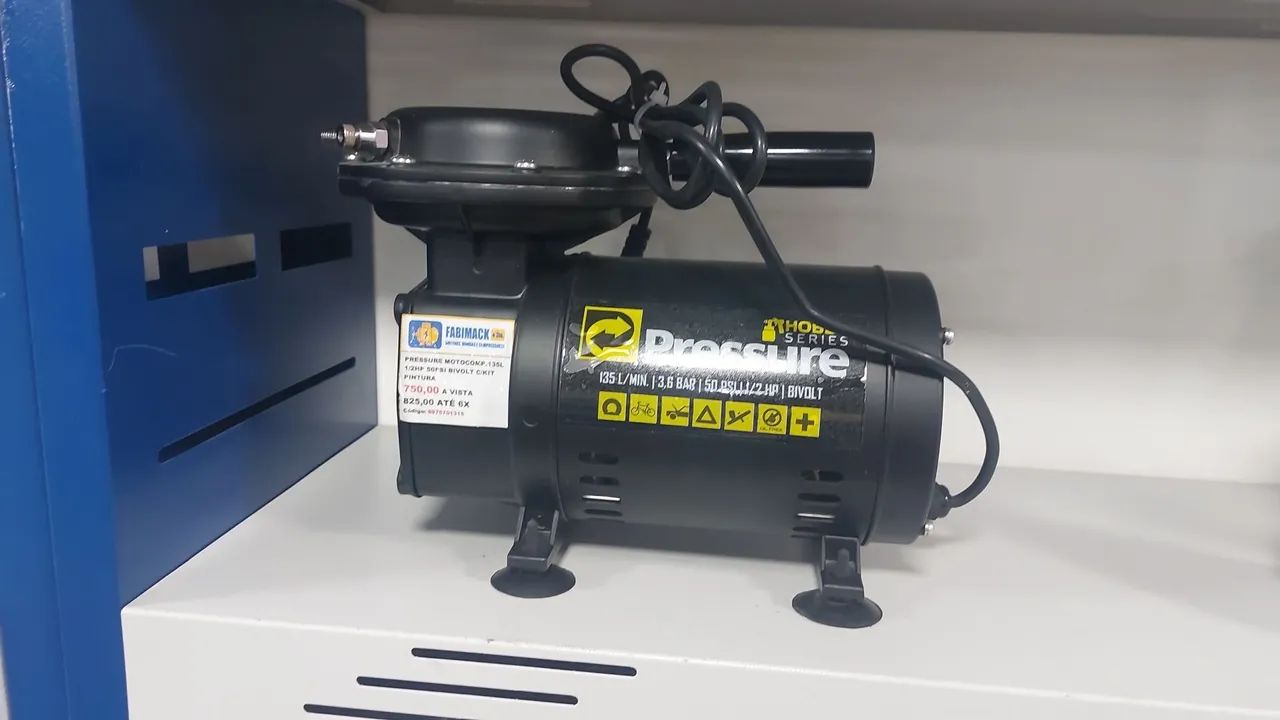 COMPRESSOR AR DIRETO 1/2CV 50PSI 127/220V BV PRESSURE