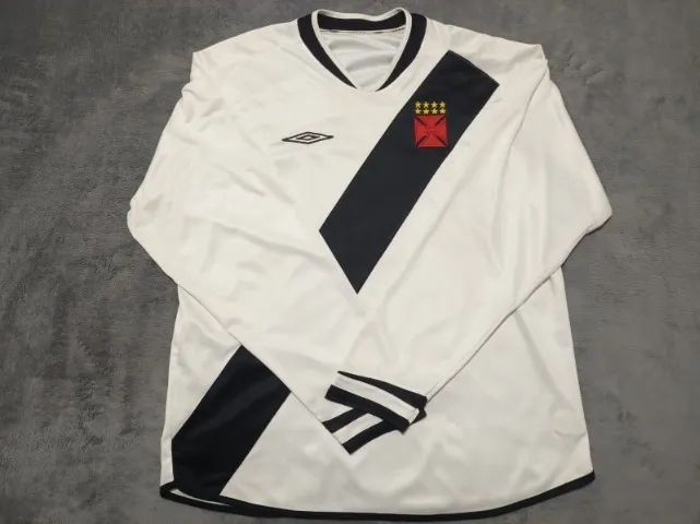 Camisa Oficial Vasco Umbro 2005, longa, tamanho G (57x79cm). Modelo raro, de Jogo. - Foto 3