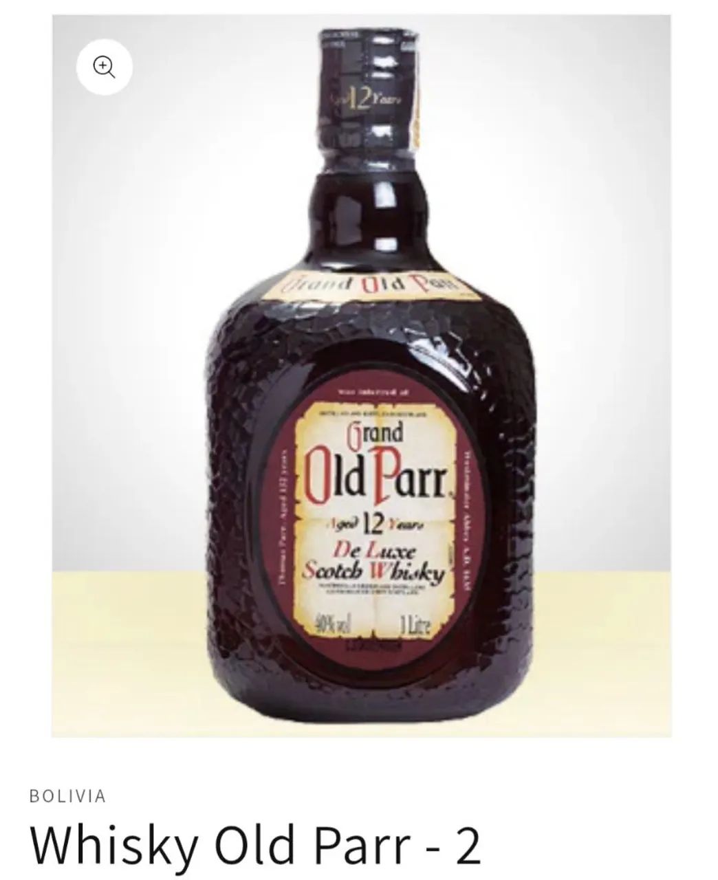 Whisky Old Parr - 12 Anos - 1 Litro