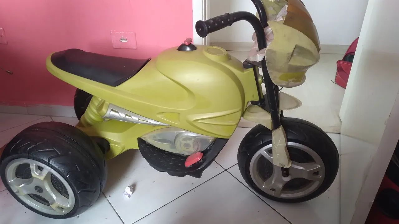 Moto Elétrica Infantil Verde - Foto 3