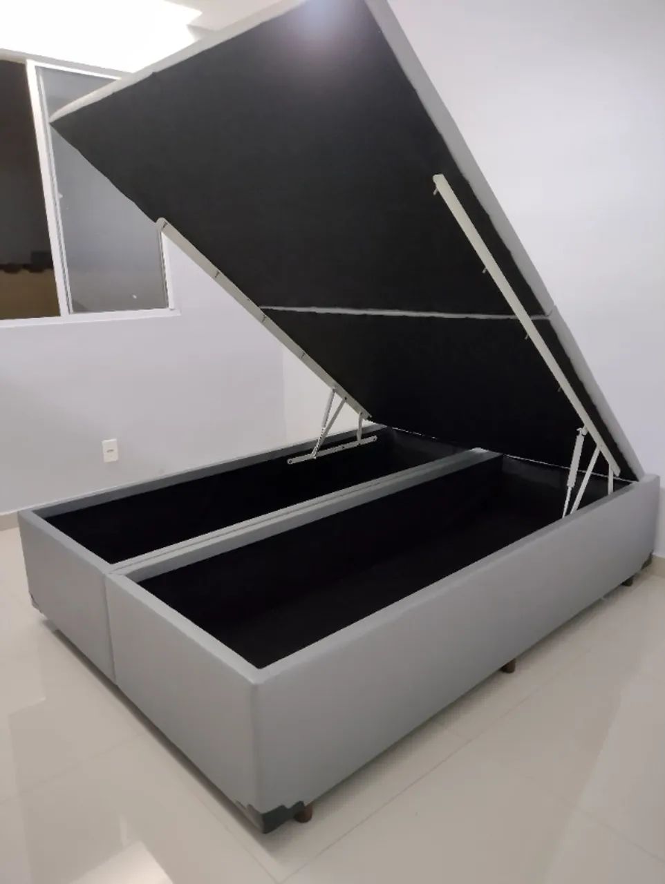 CAMA BOX BAU KING 1.93X2.03 MOVEIS COM GARANTIA