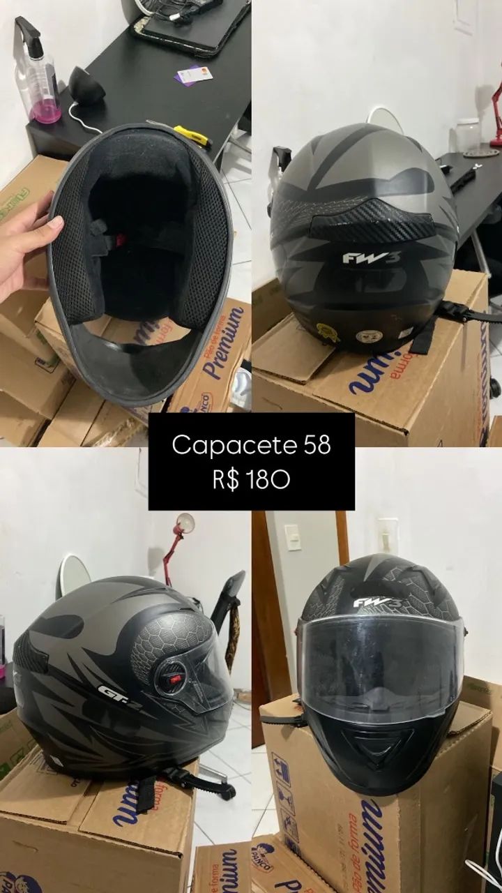 Capacete Tamanho 58 - Foto 5
