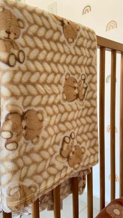 Manta quentinha urso pouco uso - Foto 2