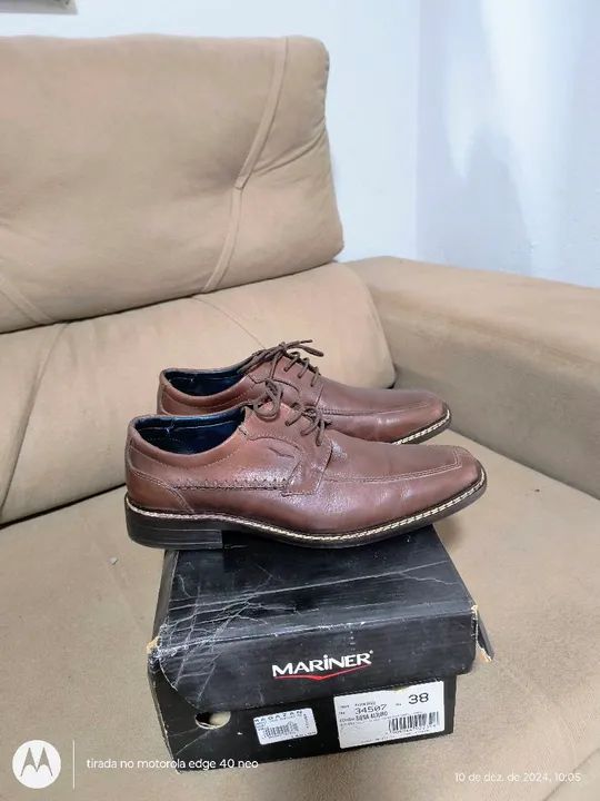 Sapato social em couro legítimo..apenas 100. - Foto 2