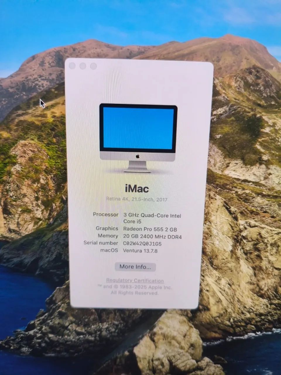 Imac Retina 4k 21.5 2017 Core i5 Quad-Core - Computadores e