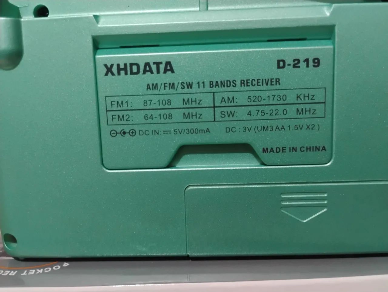 Rádio xhdata D 219 . versão 1khz  - Foto 3
