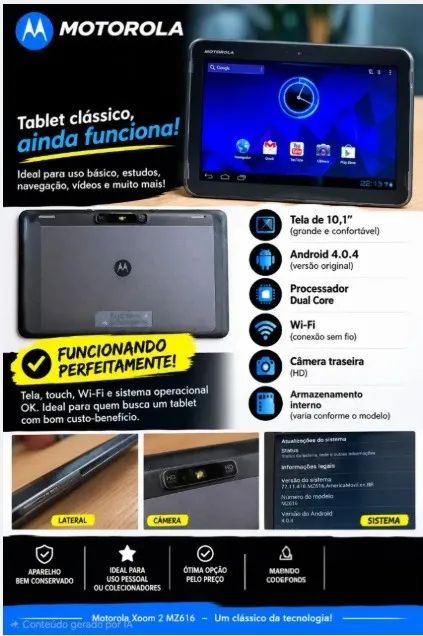 MOTOROLA TABLET 10