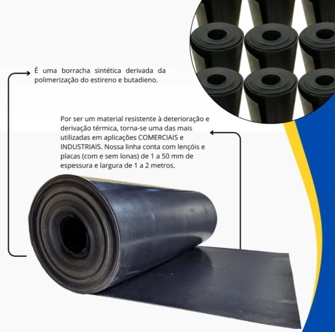 Lençol de borracha com e sem lona