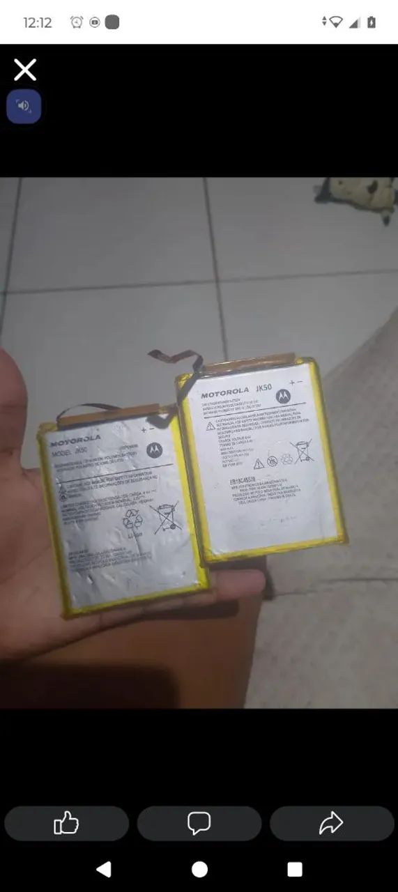 Bateria de celular Motorola e Samsung 
