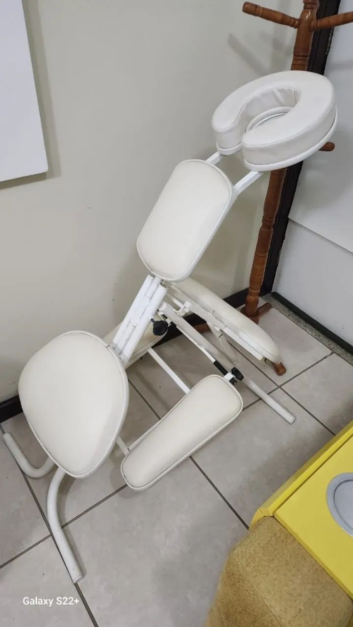 Cadeira de Massagem Branca - Foto 2