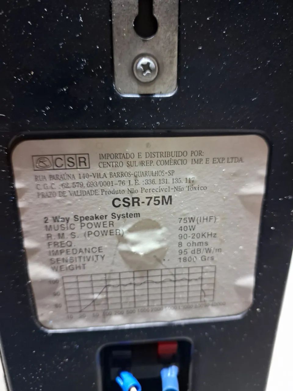 Caixas de som .csr .75w .8 ohms. 2 unidades  - Foto 3