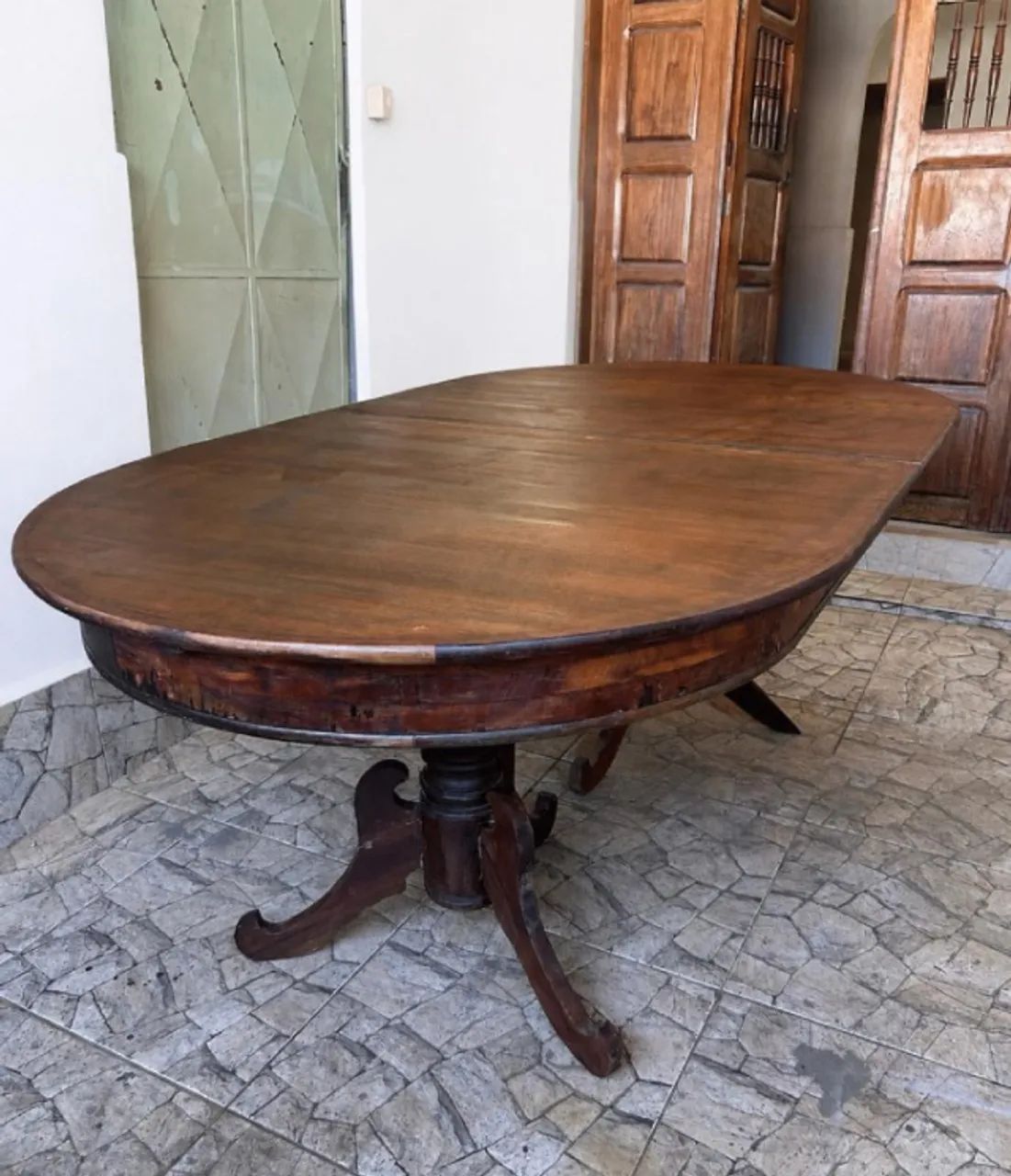 mesa de jantar colonial