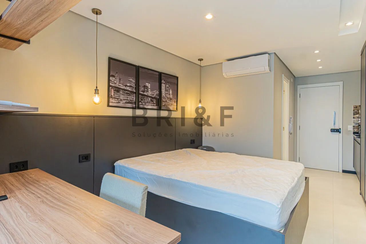 APARTAMENTO STUDIO MOBILIADO PARA LOCAÇÃO, 1 QUARTO, EM EDIFICIO MODERNO, METRÔ BROOKLIN