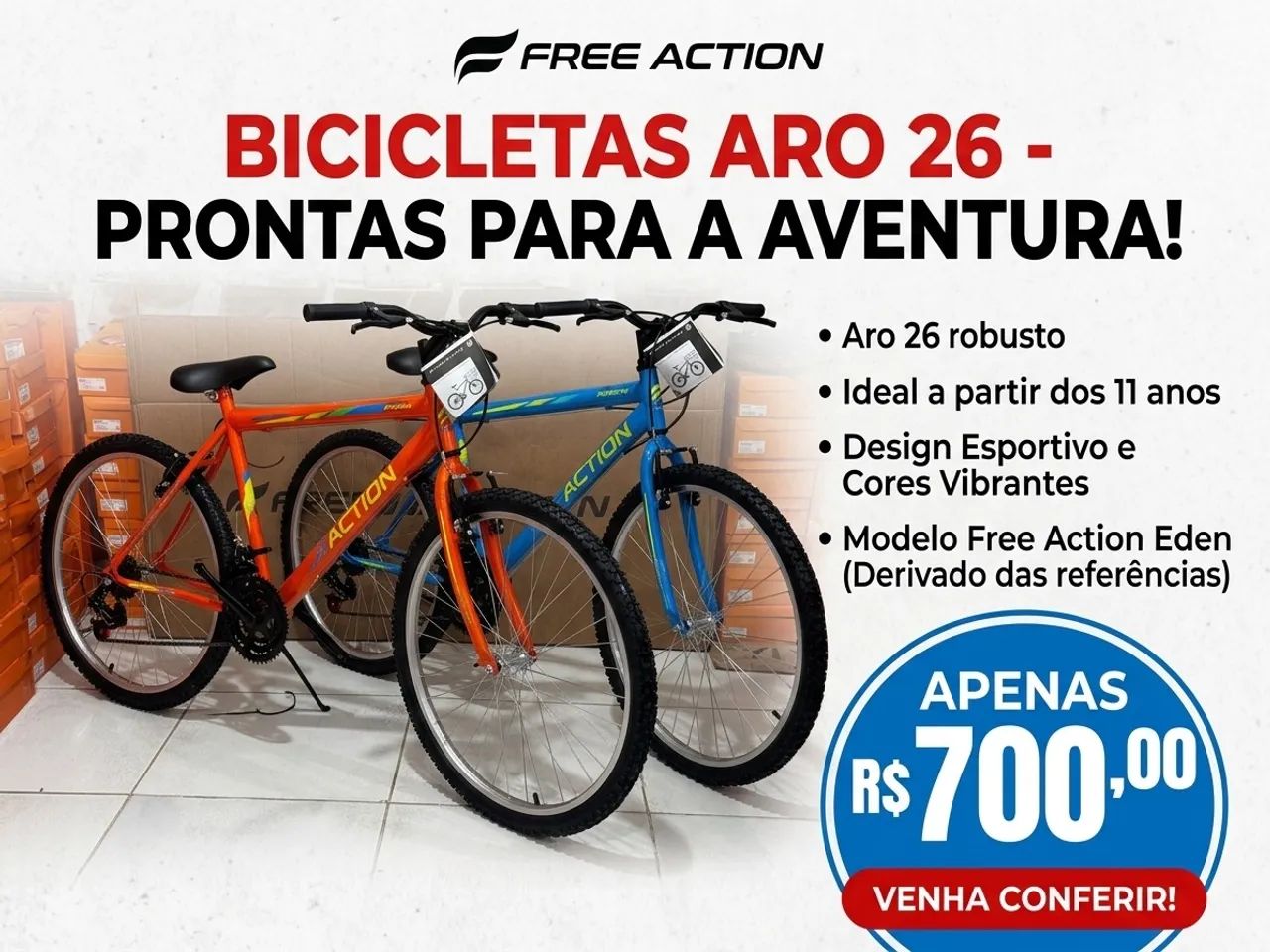 Vendo bicicleta aro 26 nova e lacrada 