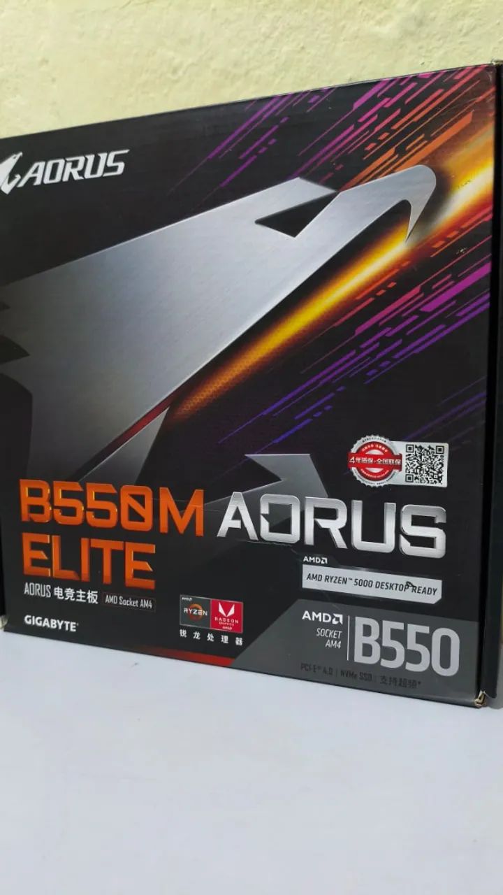 Kit - B550M Aorus Elite + Ryzen 7 5700X3D - Foto 2