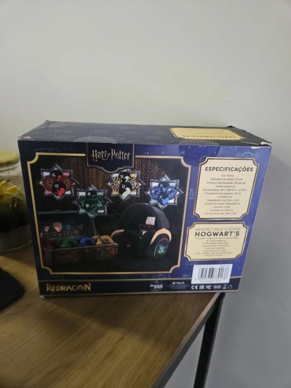Fone Redragon Zeus 7.1 Hogwarts - Foto 4