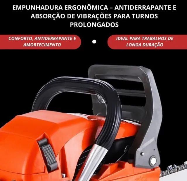 Motoserra Gasolina Profissional 20 Polegadas 52cc noo lacrado - Foto 4