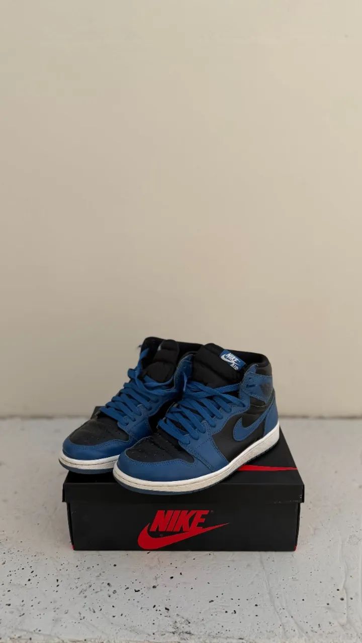 Jordan 1 High Azul/Preto Original | Tam. (40) - Foto 3