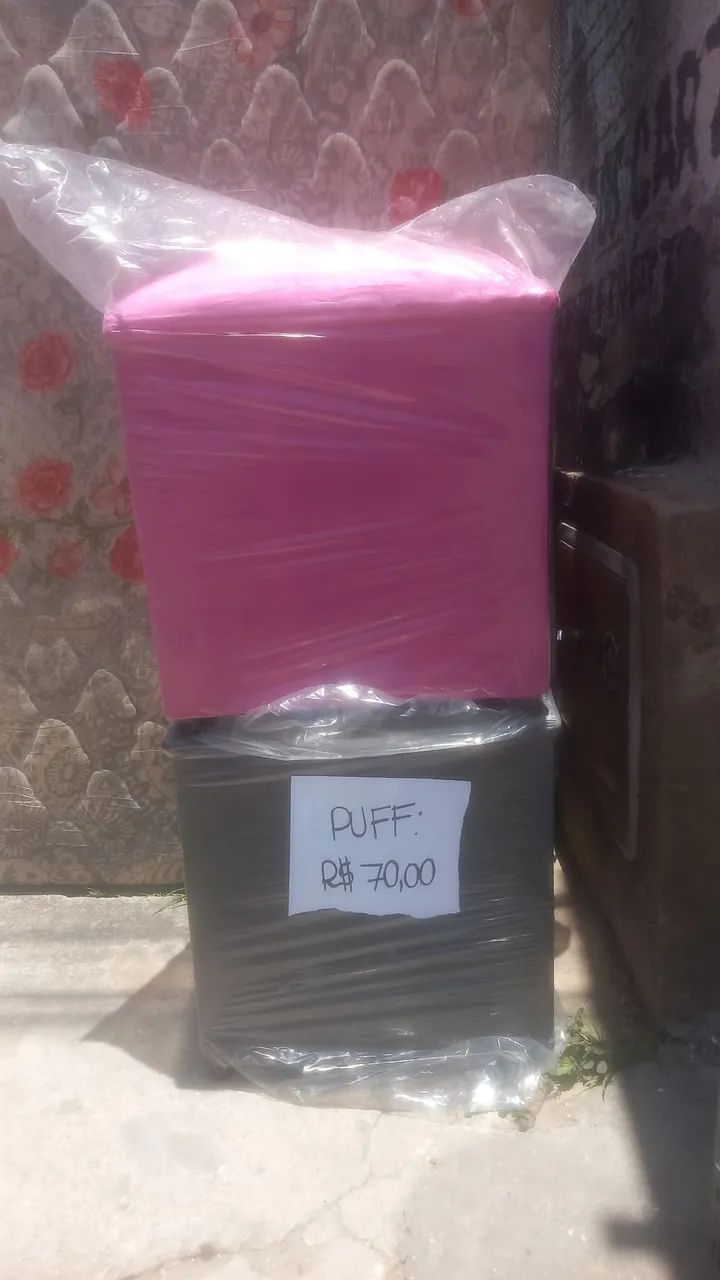 Puff Banquinho Quadrado Novo - Foto 4