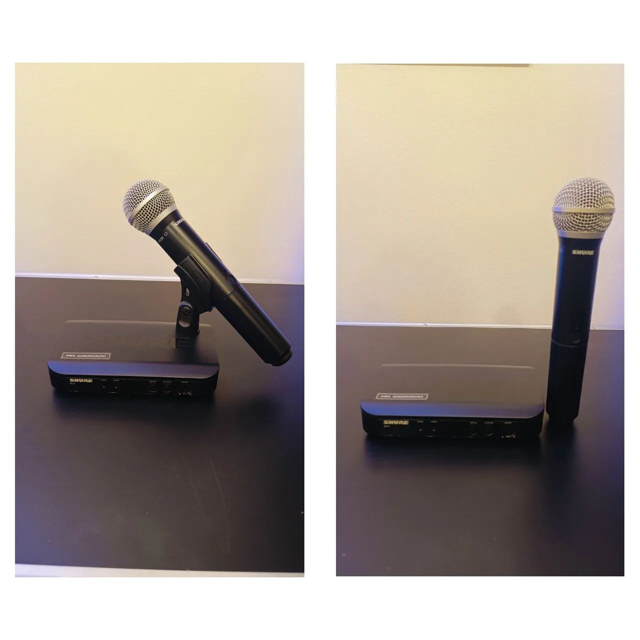 2 Microfones Shure Original BLX24/PG58 