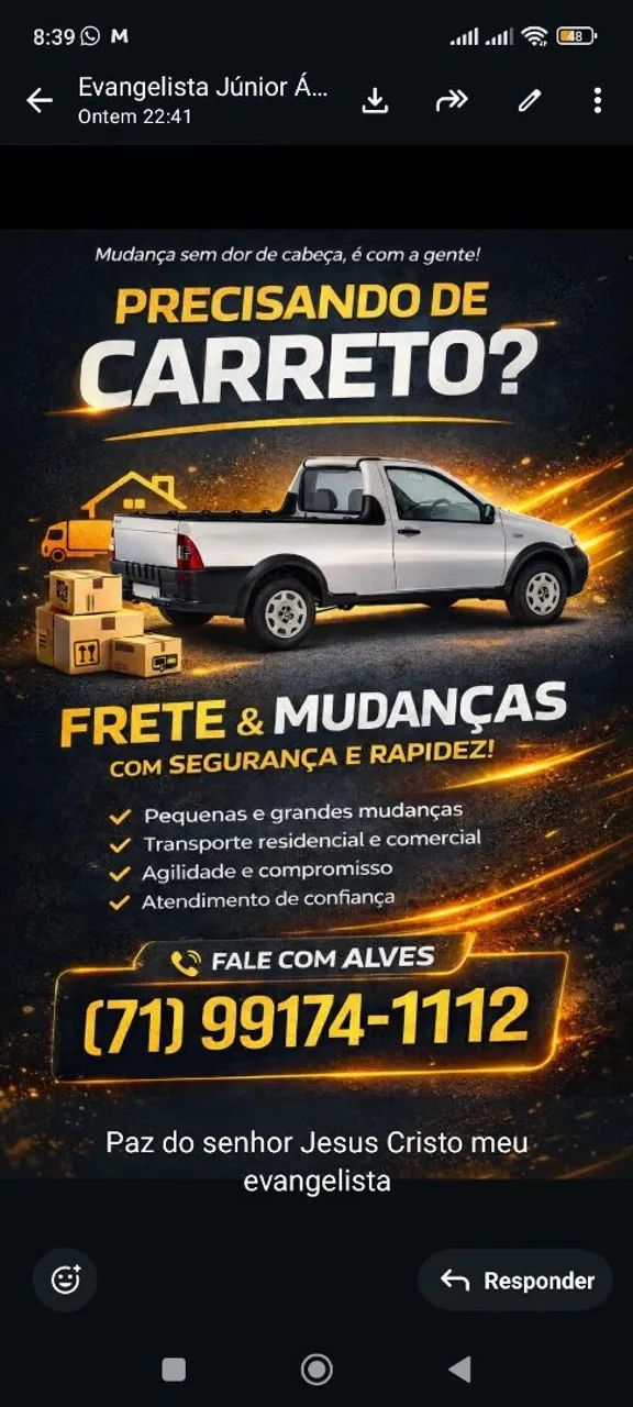 Carreto com segurança 
