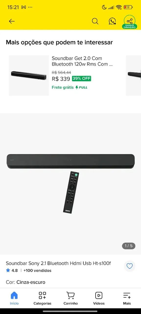 Som SONY DE MUITO QUALIDADE.  - Foto 4