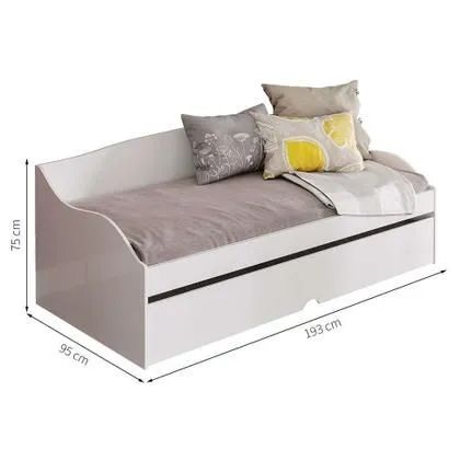 Bicama Lais Branco Cimol 193x95x75 - Foto 2