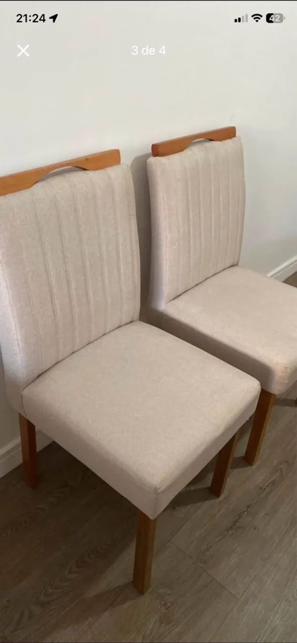 6 cadeiras em ótimo estado  - Foto 3