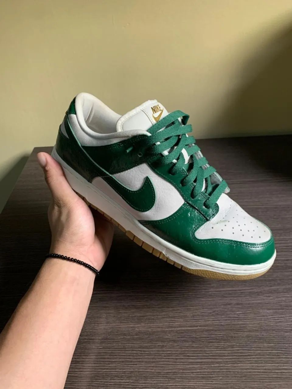 Tênis Nike dunk low green ostrich - Foto 2