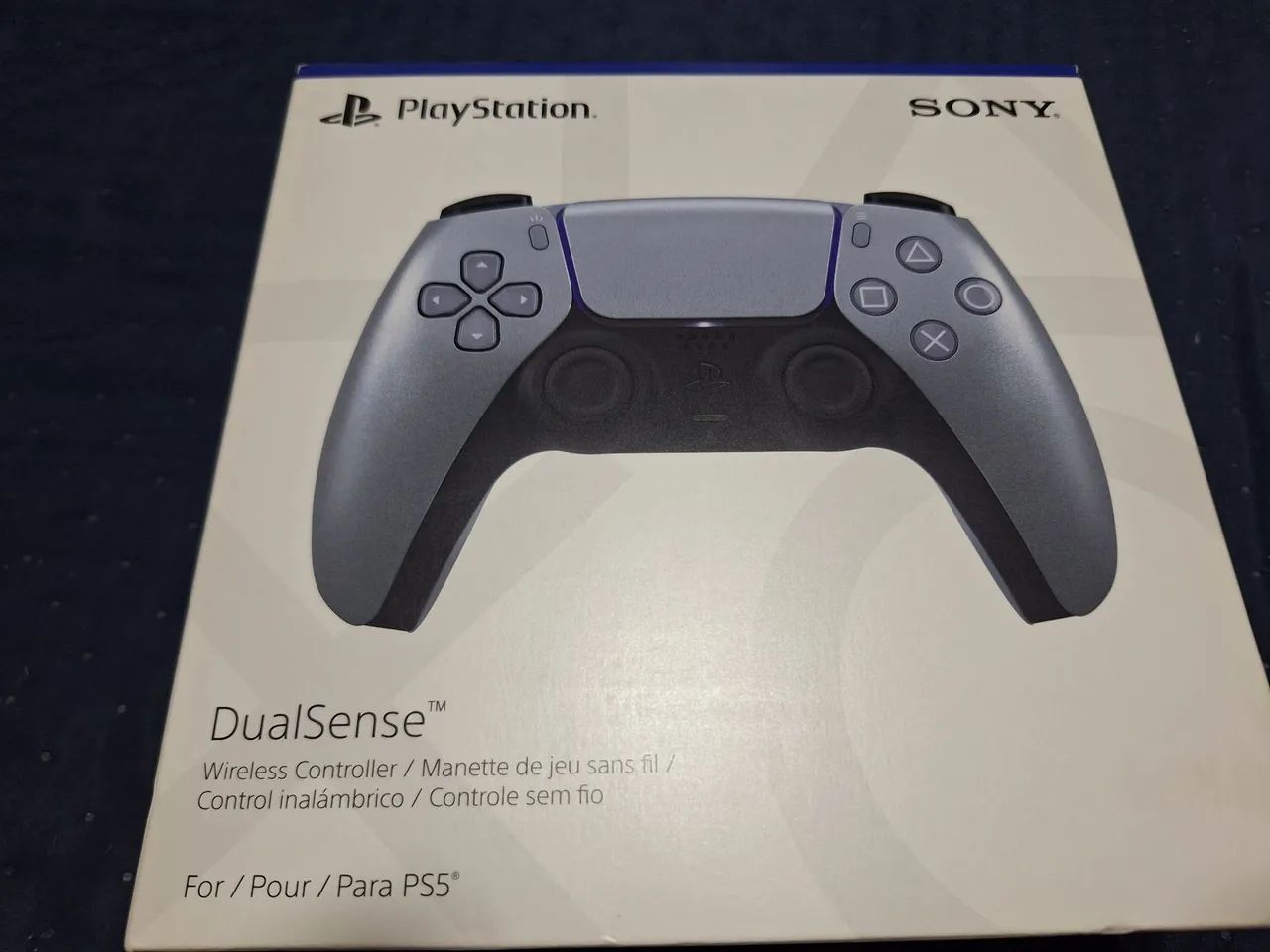Controle ps5 prata