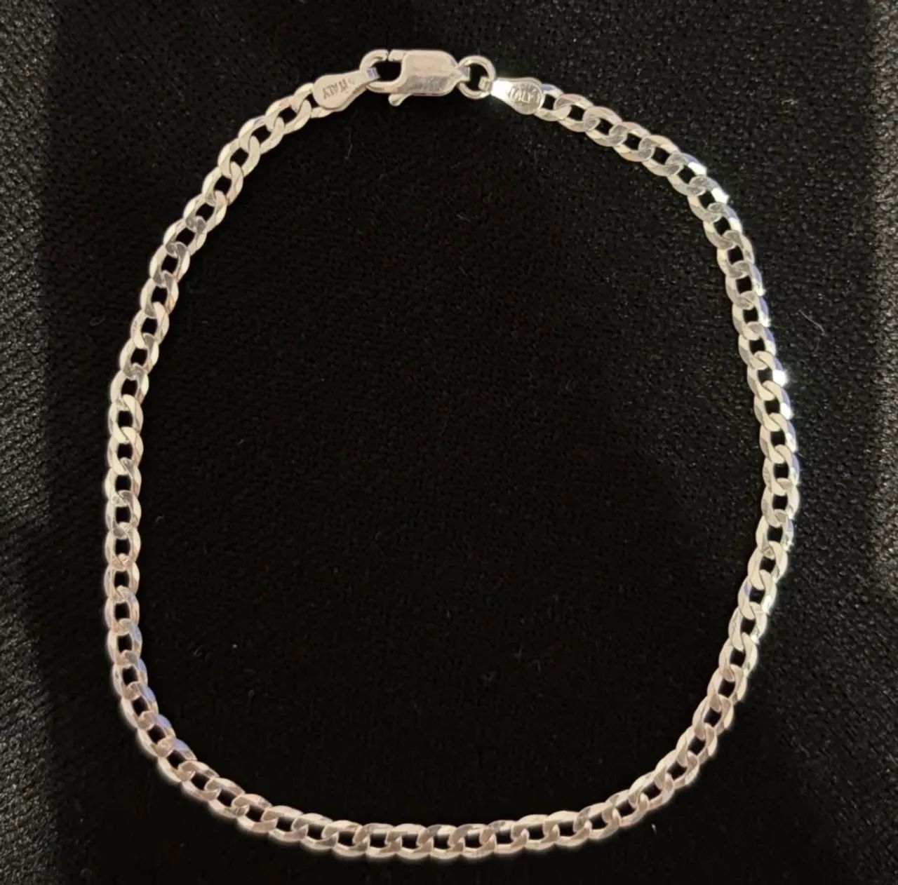 Pulseira de prata masculina